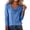 Blue, variant on Womens Blouses Women's Trendy Cowl Neck Top, Draped Long Sleeve Shirts for Women Loose Blouse Pink XXXL