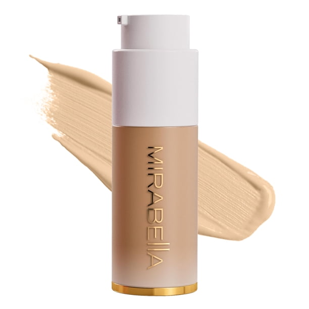 Mirabella Invincible For All HD Liquid Foundation - Maquillaje facial líquido de completa antienvejecimiento - Base hidratante y ligera para todo tipo de piel (Fair F70)