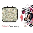 thumbnail image 6 of FORMRS Travel Makeup Bag Large Capacity Train Case Cosmetic Organizer with Adjustable Dividers, Watercolor Animals Pattern, 6 of 8