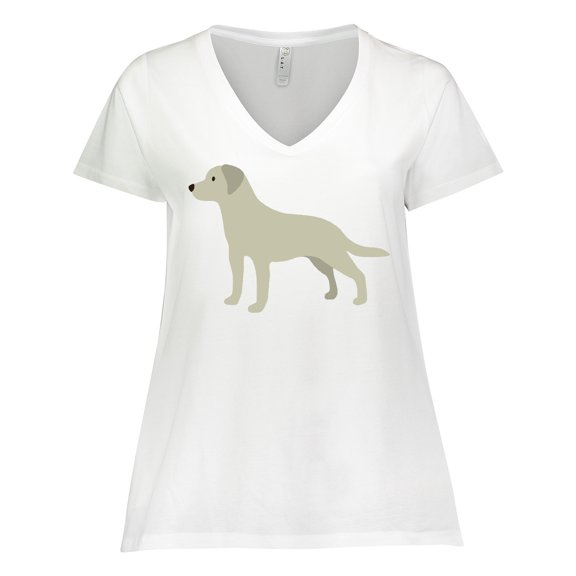 Inktastic Labrador Women's Plus Size V-Neck T-Shirt