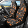 thumbnail image 2 of Xoenoiee Car Seat Covers High Back Design for Front Seats, for SUV, Truck Sedan, Pack of 2, Universal Fit, Orange Camouflage Print Vehicle Seat Cover Auto Seat Protectors, 2 of 6