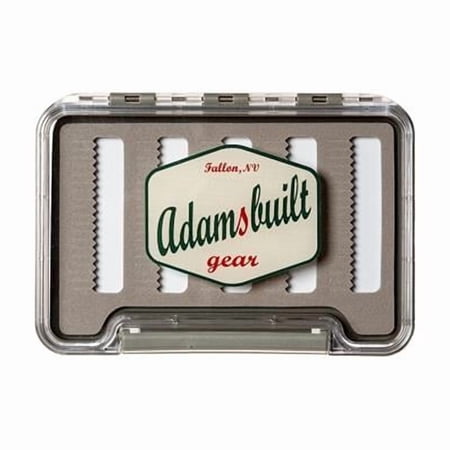 Adamsbuilt Fishing AB95-DFF Slim Waterproof Single Sided Dry Fly Foam Box - Clear - Small