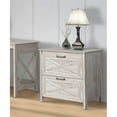 thumbnail image 2 of Pemberly Row Wood 2 Drawer Lateral Filing Cabinet in Washed Gray, 2 of 4
