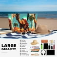thumbnail image 5 of Daiia Cool Camel Oasis Vibes Beach Travel Bag - Water-Resistant Beach Bag, Lightweight Tote with 7 Pockets for Women and Men - Gym,Pool,Camping,Reusable Grocery Bag, 5 of 7