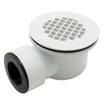 Low Profile Shower Drain, 1.5-inch Side Outlet Drain Assembly, Compatible with 1.5 or 2 inch PVC Shower Base Drain