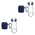 thumbnail image 2 of jesticaly Silicone Wireless for True Wireless Earphone Cover Box Charging Case dark blue 2Set, 2 of 6