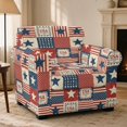 thumbnail image 2 of Psesaysky 2 Piece Chair Covers for Living Room, Vintage USA Patriotic Motifs Individual Cushion Covers Anti-Dust Armchair Slipcover for Pet, 2 of 8