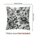 thumbnail image 4 of nygtbtfer Black Floral Pillow Covers Vintage Flower Decorative Throw Pillow Covers Set of 2 Pillowcases Linen Square Cushion Covers For Couch Bed Sofa Chair Car Decor White, 4 of 7