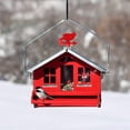 thumbnail image 3 of Perky-Pet 338 Squirrel-Be-Gone II Country House Bird Feeder with Weathervane, 8 lb, Red, 3 of 4