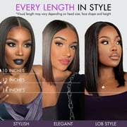 LUVME 10 All-Day Comfort Wig Ombre Ginger Blunt Cut Bob Glueless Minimalist HD Lace Wig Pre-Cut Lace for Women