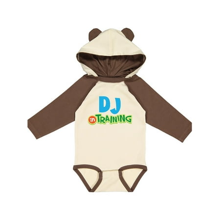 

Inktastic DJ In Training Gift Baby Boy or Baby Girl Long Sleeve Bodysuit