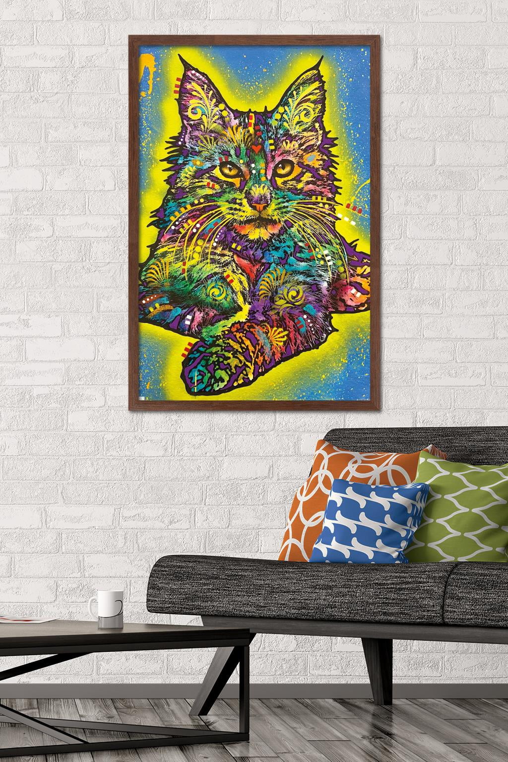 Dean Russo - Maine Coon 2 Wall Poster, 22.375" x 34" Framed