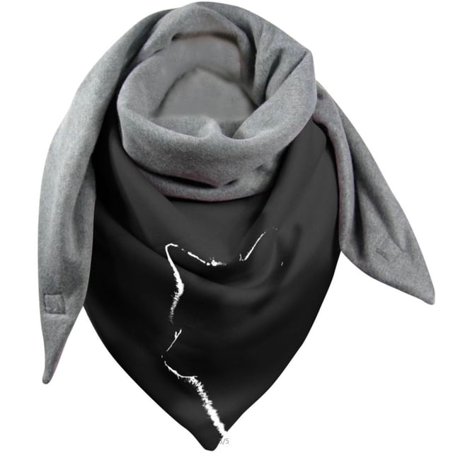 Bufanda estampada de moda, chal cálido simple y grueso Manténgase abrigado en las estaciones de otoño e invierno