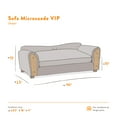 thumbnail image 4 of Moots VIP Microsuede Oak Couch Dog Bed, Charcoal, Large, 4 of 8