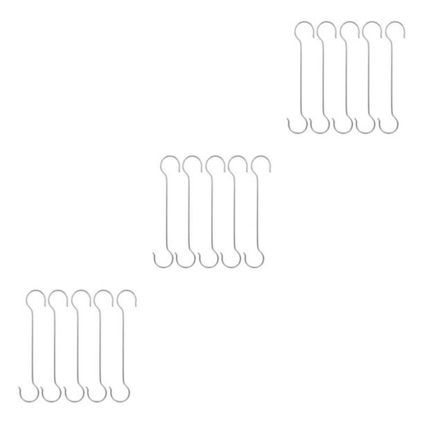 Naiovety Paquete de 5 ganchos de metal de acero inoxidable para una amplia gama de aplicaciones Gancho S resistente y duradero de 50 cm Type1 NO1