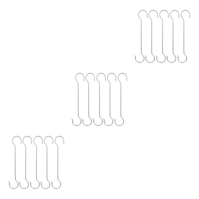 Decodeary 5piece Practical And Convenient Metal Hooks For Effortless Hanging Wide 50cm S Hook 3Set