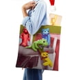 thumbnail image 4 of Gang Beast Bolso de tela con estampado de lienzo para mujer, bolsa de compras reutilizable y estética, con cremallera interior, regalo para mujer,40*45cm., 4 of 6