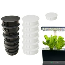 Qzbhct Plant Spacer Kit Compatible with Aerogarden Spacer Lid Cap for Indoor Hydroponic System Platform Spacers Cover, 10 Black & 10 White