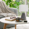 thumbnail image 3 of All the Rages LT2059-GRY Simple Designs Pinnacle Concrete Table Lamp, Gray, 3 of 4