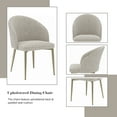 thumbnail image 2 of Miekor Furniture Cora Champagne Fabric Side Chair (Set of 2) 74988, 2 of 7
