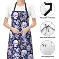 thumbnail image 6 of Naloa Skull flower crystal Apron Kitchen Aprons with Pockets for Women Men Chef, 6 of 8