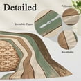 thumbnail image 3 of Farmhouse Sage Green Brown Body Pillow Covers, Country Vintage Wooden Soft Breathable Throw Pillow Cases with Invisible Zipper, Decorative Pillowcase Pillows Protectors for Sofa Bed Couchair 20"x54", 3 of 9