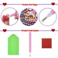 thumbnail image 4 of Arts & Crafts DIY Toys Winter Christmas Snowflakes Painting Ornaments Kit for Kids Hanging Art Projects, 4 of 7