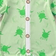 thumbnail image 4 of 3-6 Months Infant Baby Print Rompers,Cute Cartoon Long Sleeve Baby Jumpsuit,Soft Warm Fall Winter Unisex Onesie for Newborn Infant Boys Girls 3 6 9 12 18 Months,Green, 4 of 4