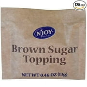 Njoy Brown Sugar Oatmeal Topping, 13 Gram -- 125 per case.