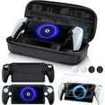 thumbnail image 1 of 8 In 1 Accessory Bundle For PlayStation Portal - Includes EVA Carrying Case, Silicone Protective Cover, 2 Screen Protectors, And 4 Thumb Grips, Compatible With PS5 Portal Console, 1 of 8
