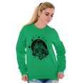thumbnail image 4 of Cosmos Astronaut Space Stylish Unisex Plus Fleece Graphic Sweatshirt Brisco Brands 4X, 4 of 5