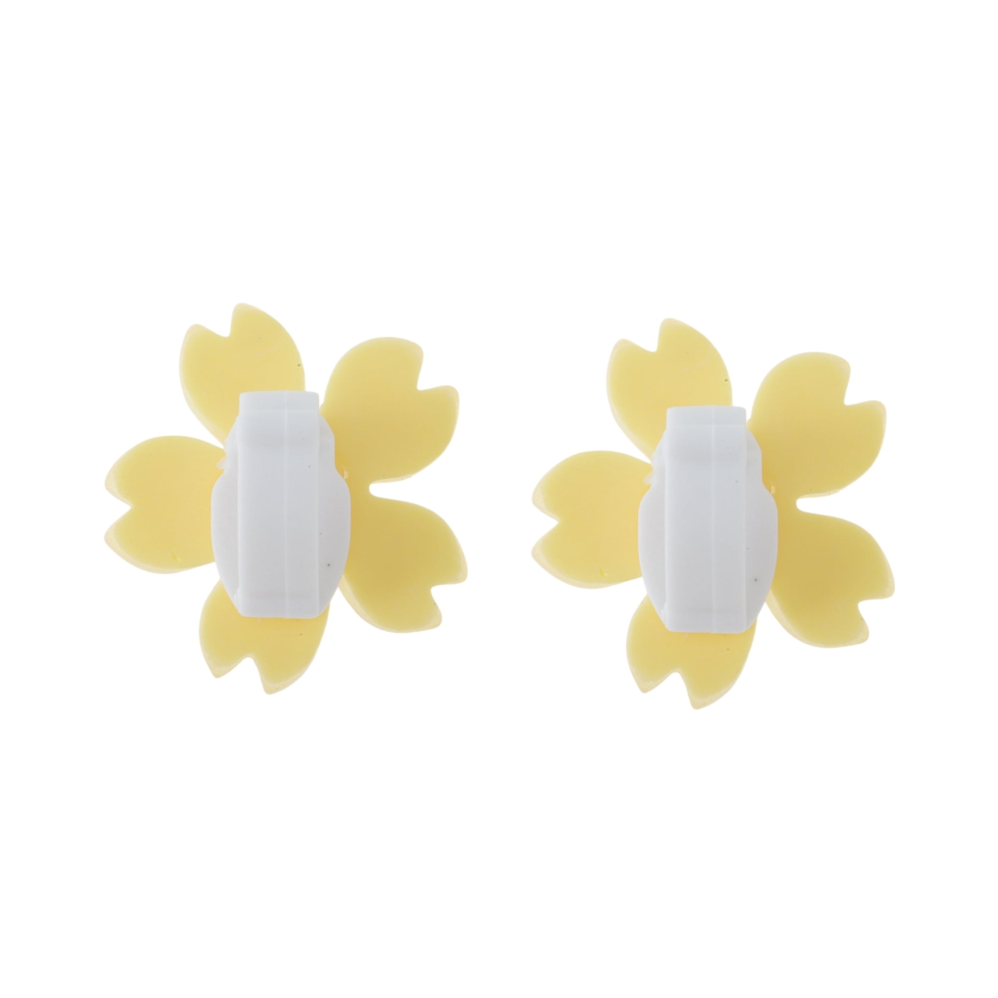 Unique Bargains Cute Flower Shoelace Charms for Personalizing 1 Pair Yellow