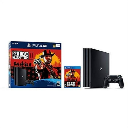 Restored PlayStation 4 Pro 1TB Console Red Dead Redemption 2 Bundle (Refurbished)