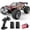 Red, variant on WeFone 1:16 Scale 4WD Off-Road RC Car, 30KPH All Terrain High Speed Remote Control Car, 2 Batteries, 40Mins RC Cars for Adults, Kids and Gifts
