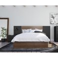 thumbnail image 5 of Juno 4 Piece Full Size Bedroom Set Walnut & Black, 5 of 9