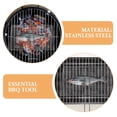 thumbnail image 3 of Cesta para asar, rejilla para asar, cesta portátil de acero inoxidable para asar pescado con asa para barbacoa, fogata, cocinar, asar carne, verduras y camarones (estilo rejillas de malla), 3 of 7