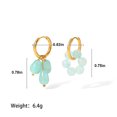 thumbnail image 4 of Langgg Stone Earrings Titanium Steel Earring Irregular Pendent Ear Drop Long Earring Geometric Jewelry Fashion Accessory, 4 of 6