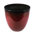 thumbnail image 2 of Gardener Select Large Egg Shaped Planter - Modern Indoor & Outdoor Decorative Flower Pot, 18 Inch, Red, 2 of 5