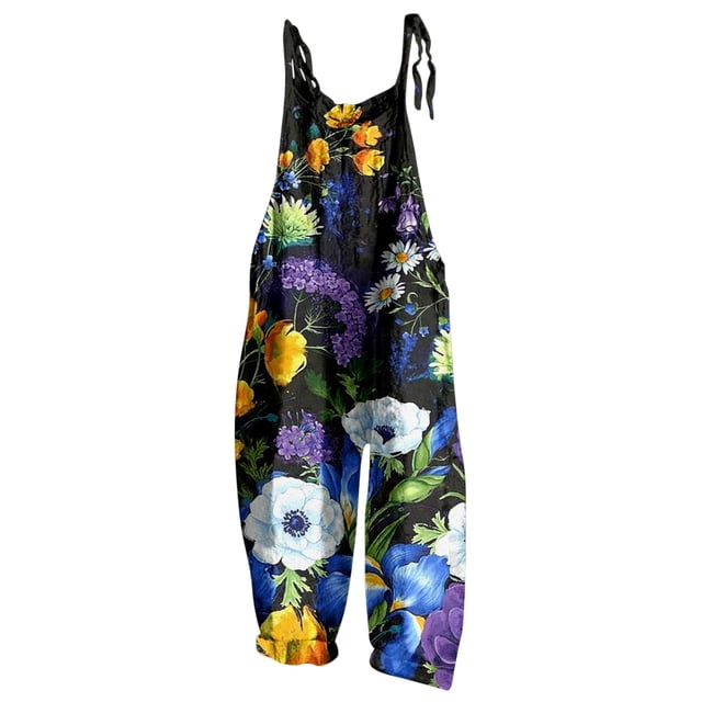 Womens Jumpsuits Hop Jogger Spring Summer Folar Hi Waist Office Straight Leg Pants Plus Size Jumpsuits for Women