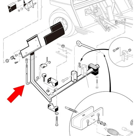 Golf Cart Aluminum Park Brake Latch Kit Incl Park Brake Rod And Pawl Fit For Club Car Ds Carryall G E 1995 Up Oem 101187702 1017322 101985 01 1011877 02 Walmart Canada
