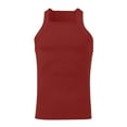 thumbnail image 4 of Dovford Men's G-Unit Style Cotton Tank Tops Square Cut Muscle Rib A-Shirts Solid Color Fitness Tank Tops 2024, 4 of 5