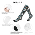 thumbnail image 5 of Rateoe Lilies Flowers Compression Socks for Women and Men 20-30mmHg-Circulation Support Socks Knee High Nurse Pregnant Running Medical and Travel Athletic, 5 of 7