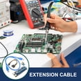 thumbnail image 4 of KAKOWELY power cord PCIE Riser 1X to 16X Graphics Extension Powered Riser Adapter Card with Cable for Enhanced Stability and Performance Use5.04"X1.77"X0.59", 4 of 5