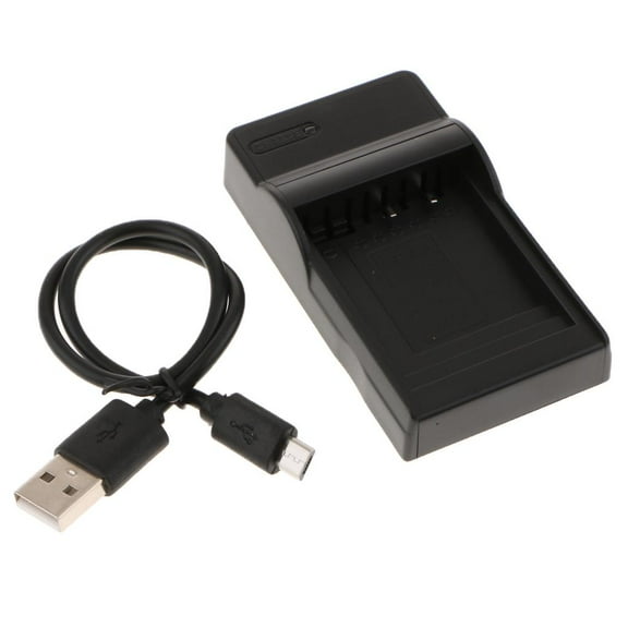 Camera Battery Charger USB g Cradle LI68 7004 Batteries With Cable (Black)