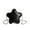 Black, variant on Women's Star-Shaped Acrylic Evening Clutch - Silver Crossbody Bag with Bow Embellishment, Buckle & Jetted Pocket (Formal/Wedding/Prom)