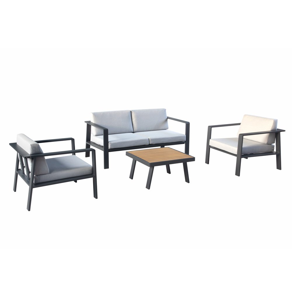 Higold 3801 Nofi Patio Furniture, 4 Pieces Outdoor Conversation Set