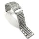 thumbnail image 4 of Correa de reloj de acero inoxidable de 20 mm, correa de metal sólido con lijado para reemplazo de reloj (plateada), 4 of 7