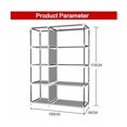 thumbnail image 4 of Portable Closet, Wardrobe Organizer with Foldable Design, Spacious Storage For Your Wardrobe, Easy Assembly, Water-resistant Non-woven Fabric, For Bedroom And Living Room (105X45X170Cm), 4 of 4