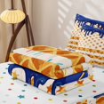 thumbnail image 5 of Homewish Waffle American Flag Zipper Twin Comforter Sets with Fitted Sheet and 2 Pillowcases For Kids,Navy Ice Cream Drip Zipper Bedding Set,Colorful Polka Dots Reversible,4 Pieces, 5 of 7