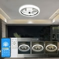 thumbnail image 6 of Cusp Barn Dimmable Indoor Ceiling Fan with Lights Remote & APP Control Low Profile DC Motor Ceiling Light, 6 of 10